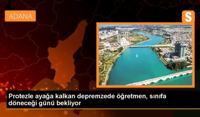 Kahramanmaraş merkezli depremlerden etkilenen Aslı öğretmen, protez bacağıyla yeniden yürümeye başladı