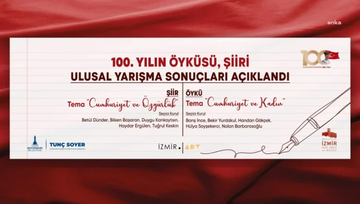 İzmir Büyükşehir Belediyesi’nin düzenlediği öykü ve şiir yarışmasının sonuçları açıklandı