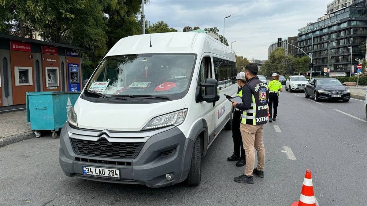 İstanbul’da okul servislerine yönelik denetim yapıldı