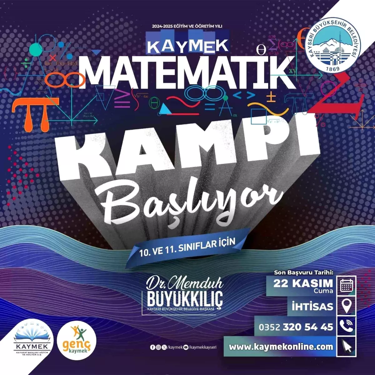 Kayseri’de Matematik Kampı Kayıtları Başladı